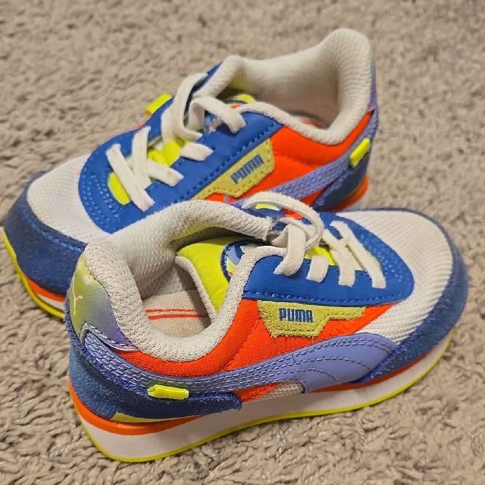 Puma Kids Sneakers - Blue and Orange